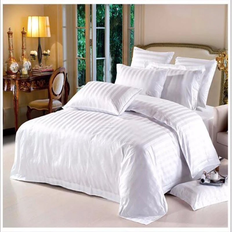 200-500TC Cotton cheap hotel bed sheet bedding set hotel bed linen