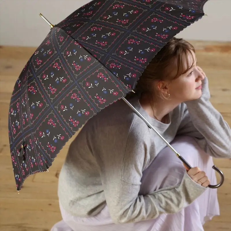 fashion designer umbrella tile flower design