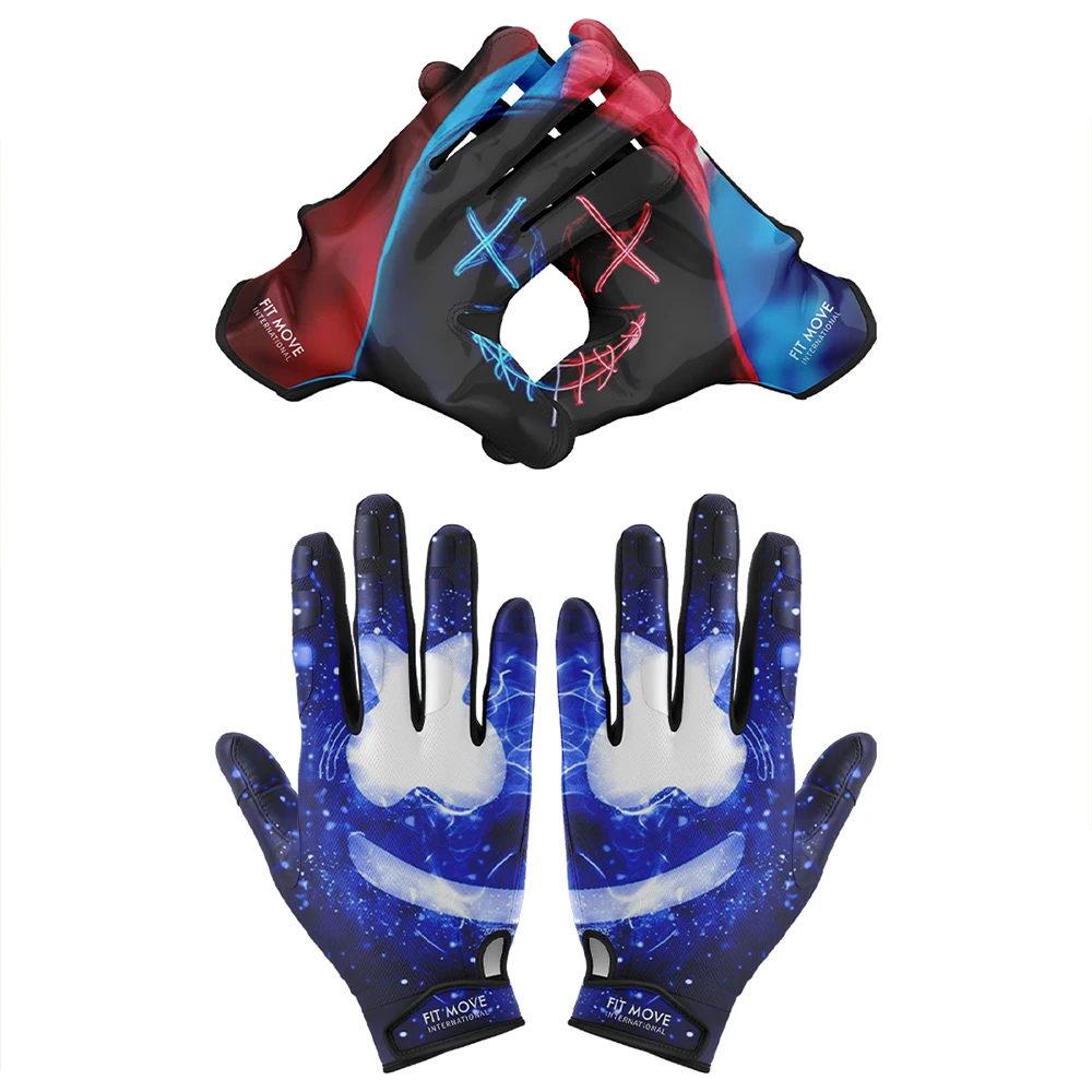 2022 Best price Grip Palm With Custom Logo American Best Quality Grip Custom Name Logo American Football Gloves OEM