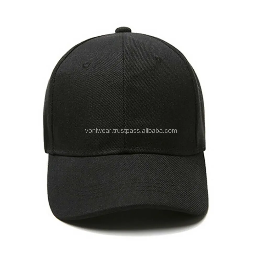 Unisex Baseball Cap Blank Curved Plain Visor Solid Colour Hats Adjustable Custom Design High Quality Unsex Snapback Caps