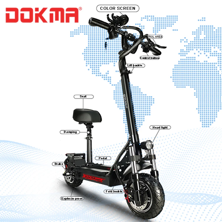 52v  Folding 2  Wheels 3200W Dual Motor for  Adult  DP model Electric Kick E-scooter  in  USA  warehouse fast delivery