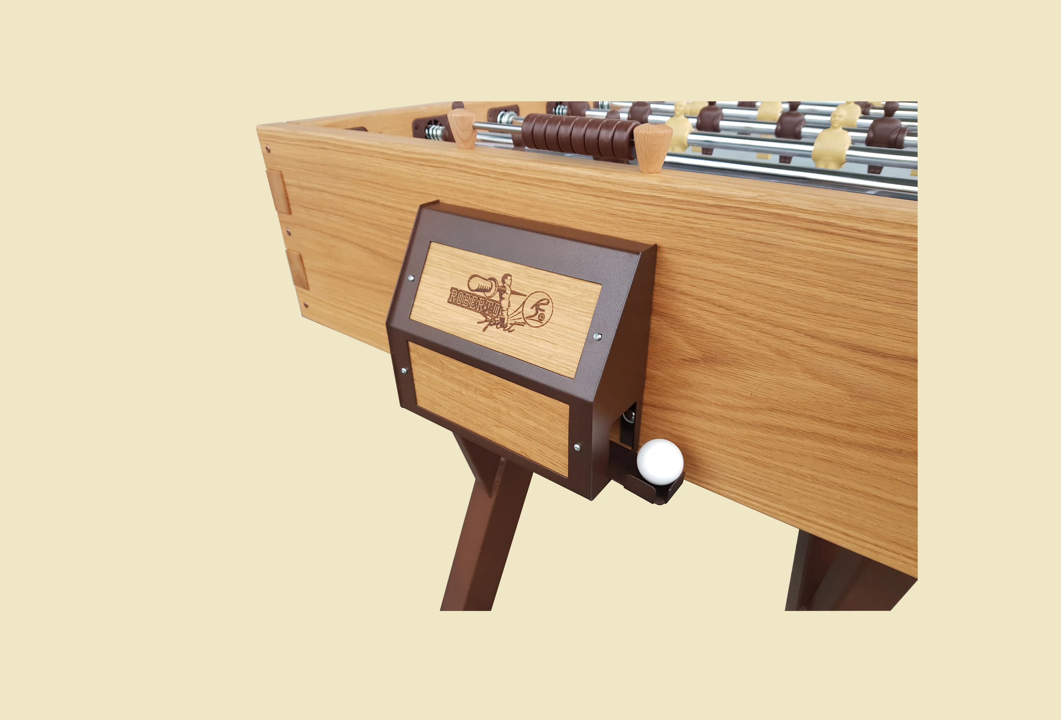 Super Style Solid Wood Foosball Table Milano Vintage Professional Indoor Rods MDF Material Made in Italy for Family Children Use