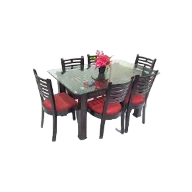 Set Dining Table and Chair Set Luxury Modern Restaurant Home Dining Room Quality Carpentry Handmade