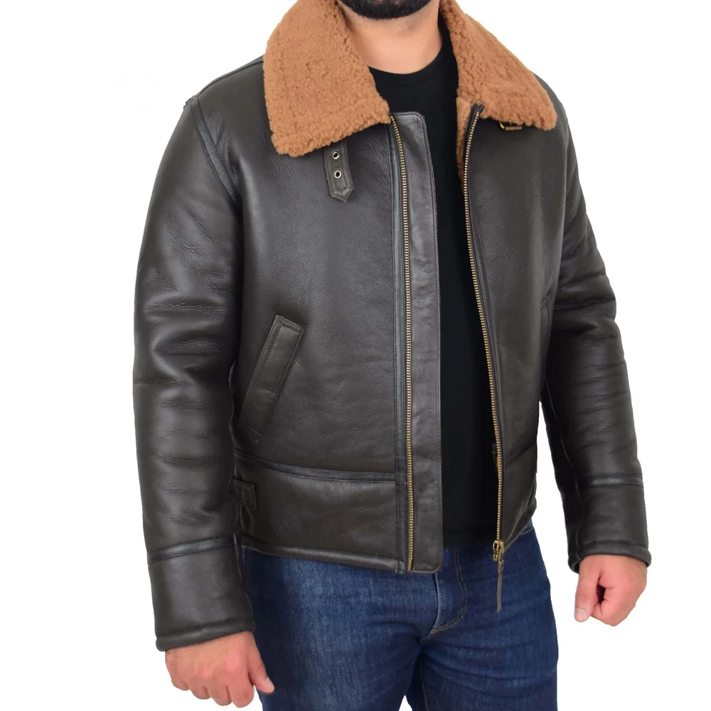 2024 Customized Good Quality Pakistan Made Hot Selling Custom Logo Print Best Supplier Shear-ling B3 Jackets