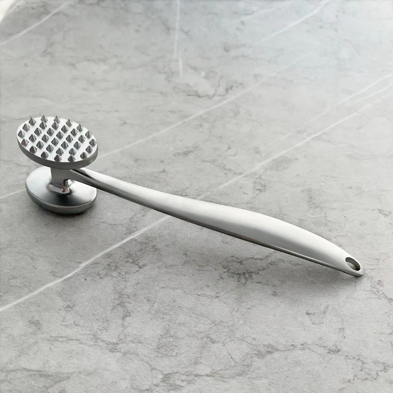 Factory Sales High Quality   Accept Custom Stainless Steel Colors Meat Tenderizer Hammer  Steak Tools