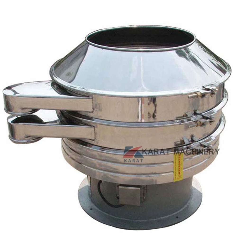 Stainless Steel Separator Chemical Raw Materials Salt Vibrating Sieve Round Vibrating Screen Machine