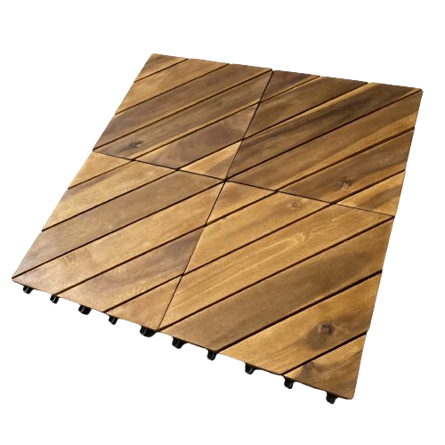 Top Sale Interlocking Flooring Deck Tiles Wood Tiles Outdoor Waterproof Durable Wooden Flooring Tiles Floor