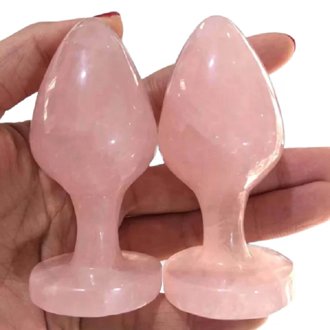 Хрустальный фаллоимитатор яйца Yoni розовый кварц лечебный кристалл массажные yoni палочки из драгоценного камня нефритовые для упражнений натуральный камень