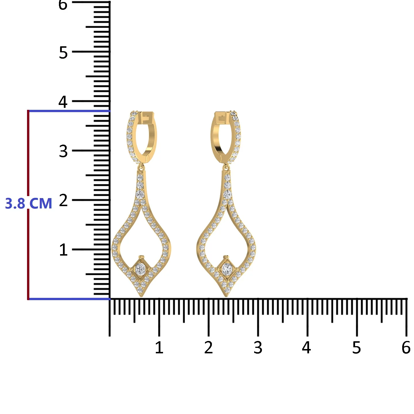 Delightful 14kt Solid Yellow Gold Fine Jewelry Long Dangle Drop Earrings with Natural Diamond Pearl Engagement Gift for Women