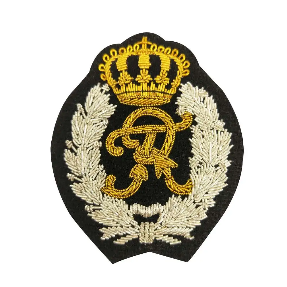 LST SPORTY Custom Made College Style Badges Hand-Embroidered Crest Pocket Embroidered Patch Magnetic Personalized Cheap Supply