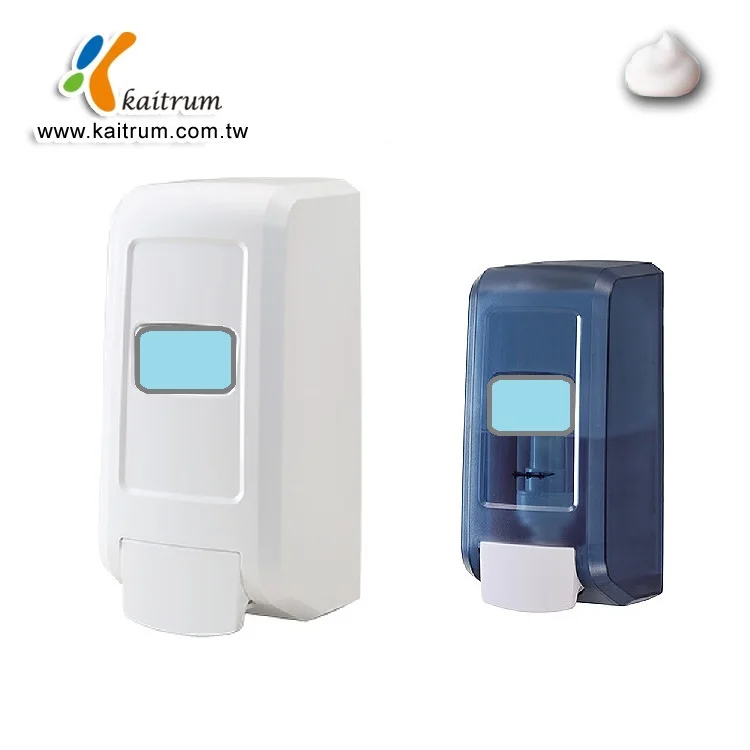 Taiwan made Foam 1000 ml manual no dripping wall mounted soap dispenser for bathroom