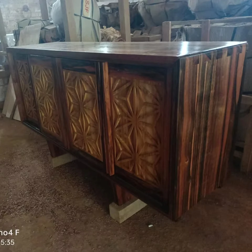 New Arrival Customized Design Hot Sale Antique Modern Classic Dining Terrace Living Room Wooden Macassar Ebony TV Cabinet