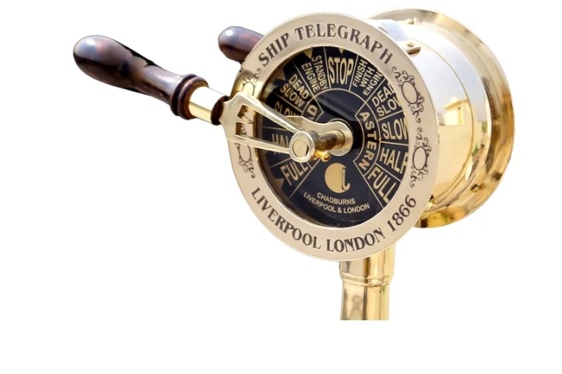 Brass Telegraph Nautical Designer Metal Crafts Pen Holder Nautical Vintage Style Telegraph Marien use Collectible Marine