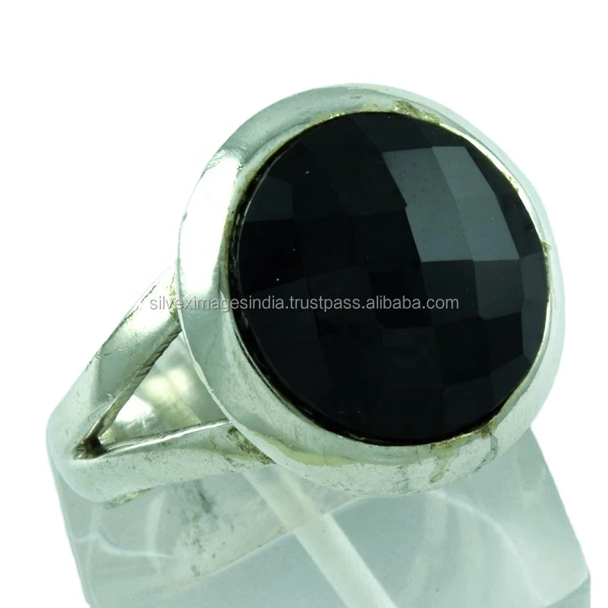 Popular Product Wholesale Silver Jewelry Black Onyx Ring Gemstone Silver Jewelry 925 Sterling Silver Ring