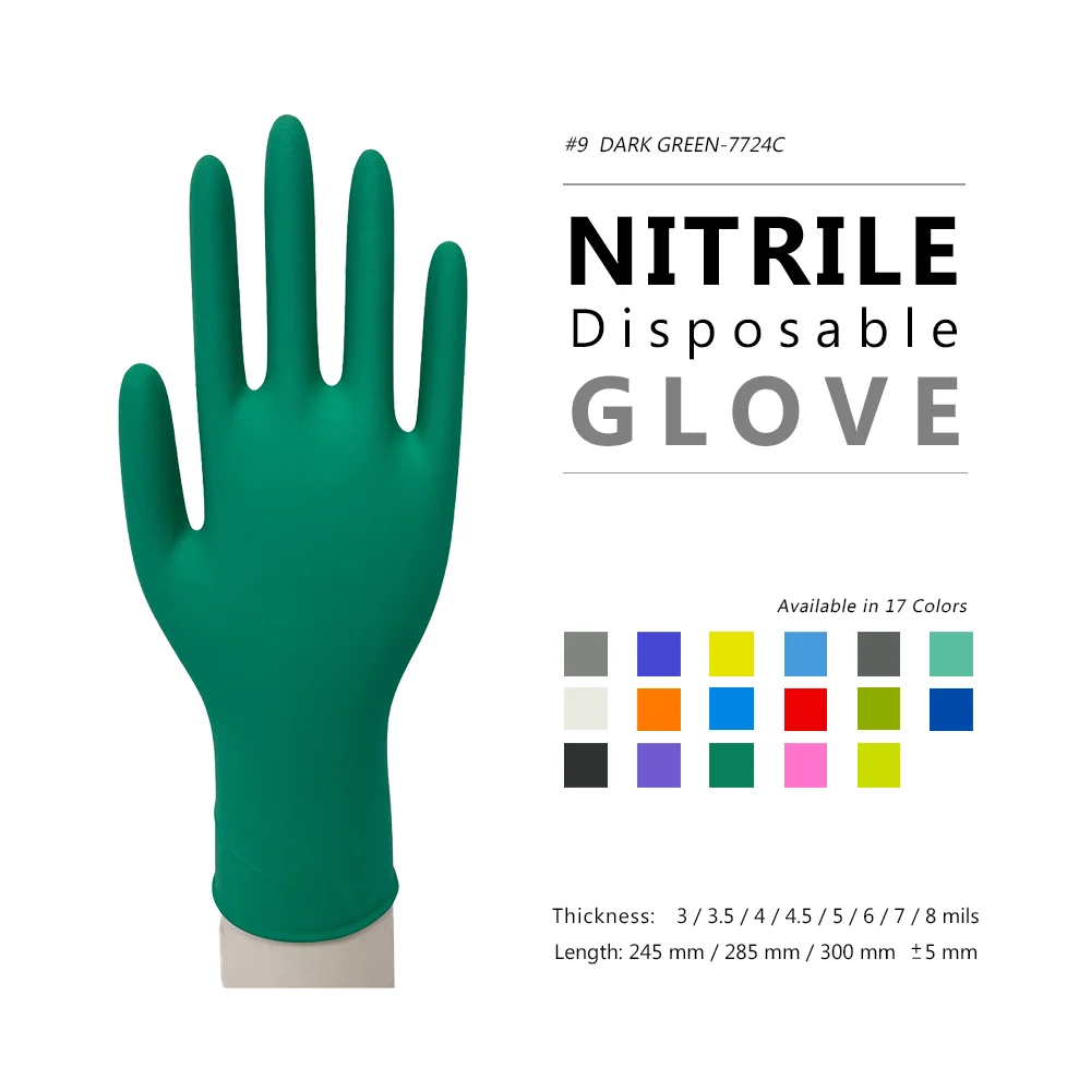 Нитриловые перчатки для осмотра нитриловые одноразовые