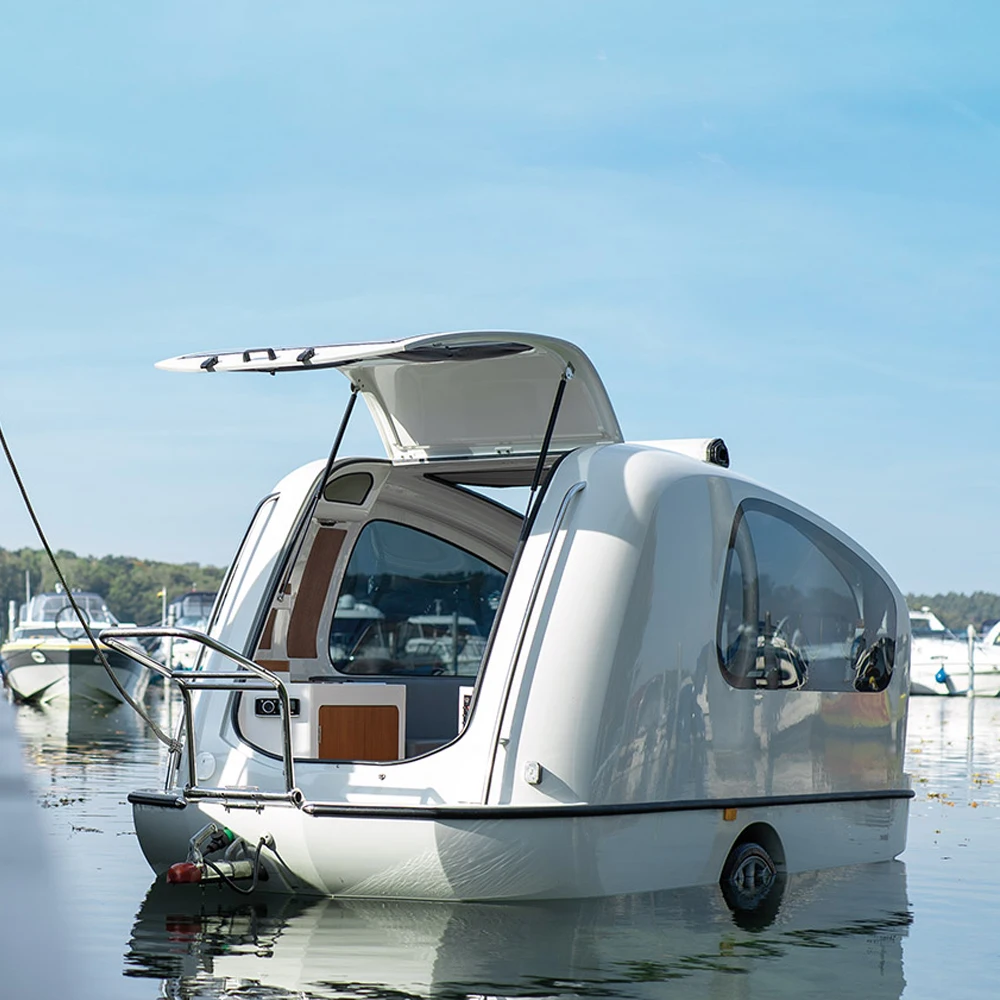 2024 Amphibious Caravan Small RV Off-Road Teardrop Camper Trailer