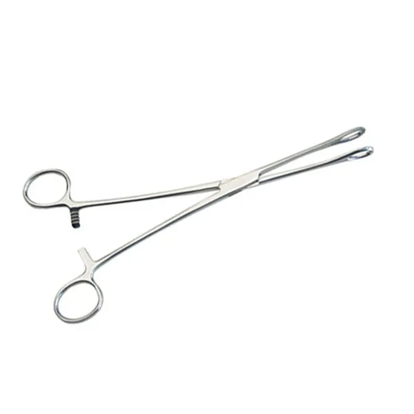 High quality Ring and sponge forceps Straight Gynecological Instruments