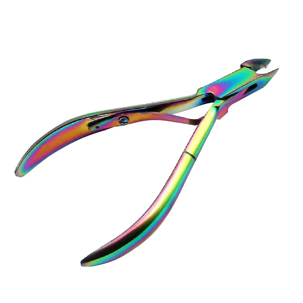 Cuticle Nipper Titanium 1/4 Jaw Manicure Tools Sharp Nail Nippers Dead Skin Steel Handle Cuticle Nipper Nail Fast