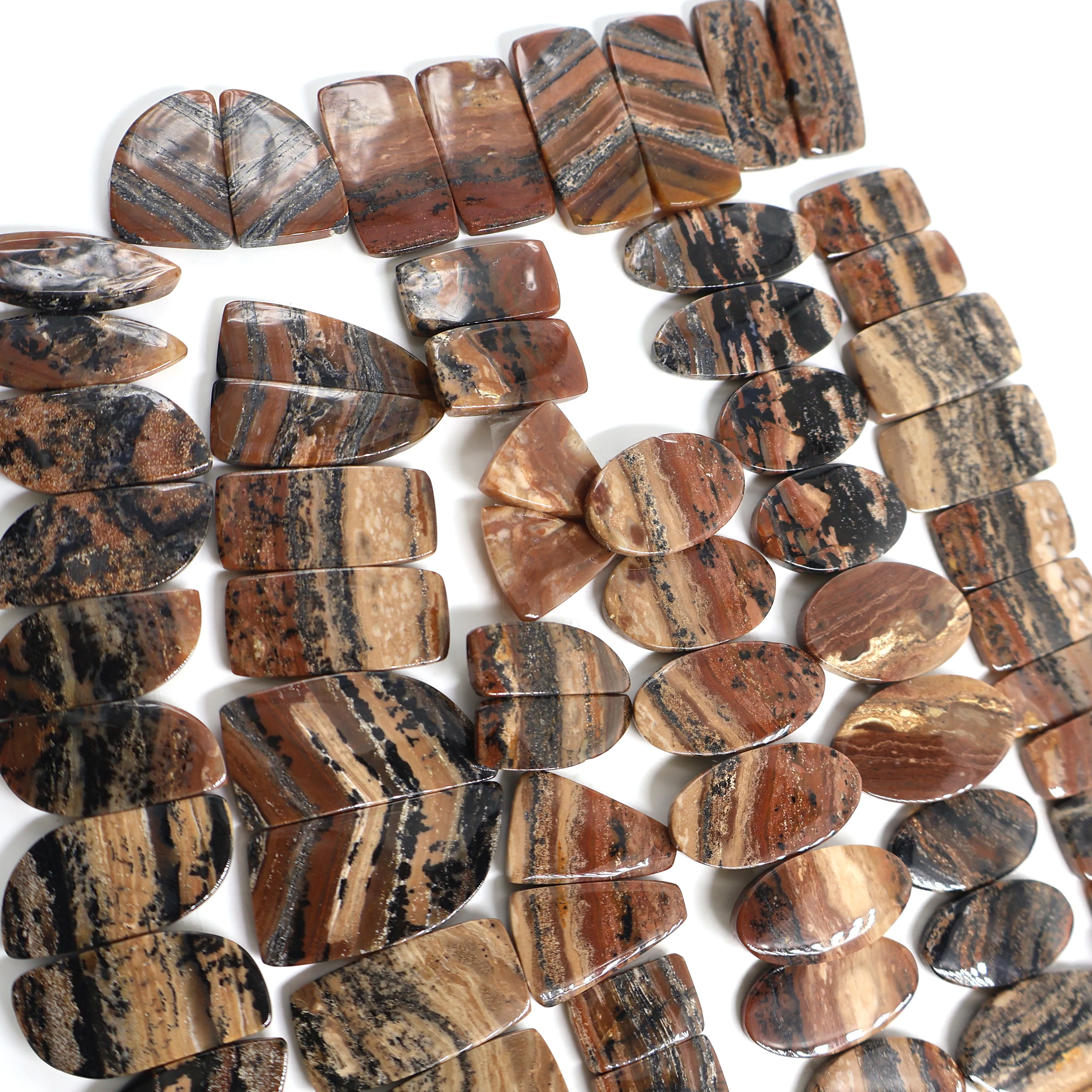 2024 High Quality Cabochons Honey Dendrite Pear Agate Best Quality Hot Sale Loose Gemstones Factory Price Jaipur Bulk