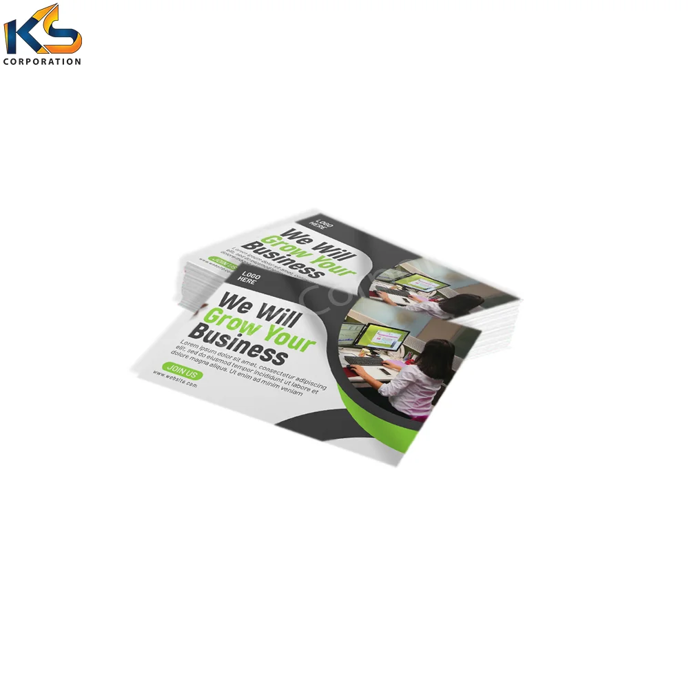 Customized Design Recycled Paper Offset Printing Business post cards Print Postcards Customized Product Label Insert Paper Card