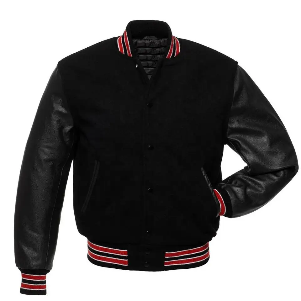 Custom Logo American Men Bomber Letter Man Jackets College Vintage Varsity Baseball Jacket