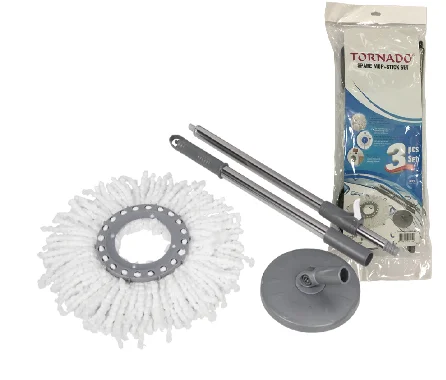 High Quality White Microfiber Mop for 360 Spin Mop Set Easy Replacement Floor Cleaning Mop