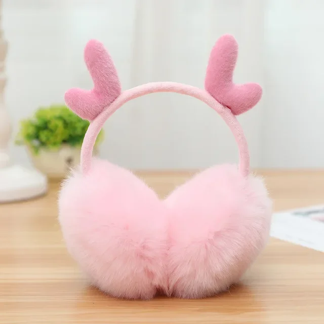 Trendy Fashionable Stylish Soft Cozy Fluffy Plush Winter Earmuff With Customized Accessories
