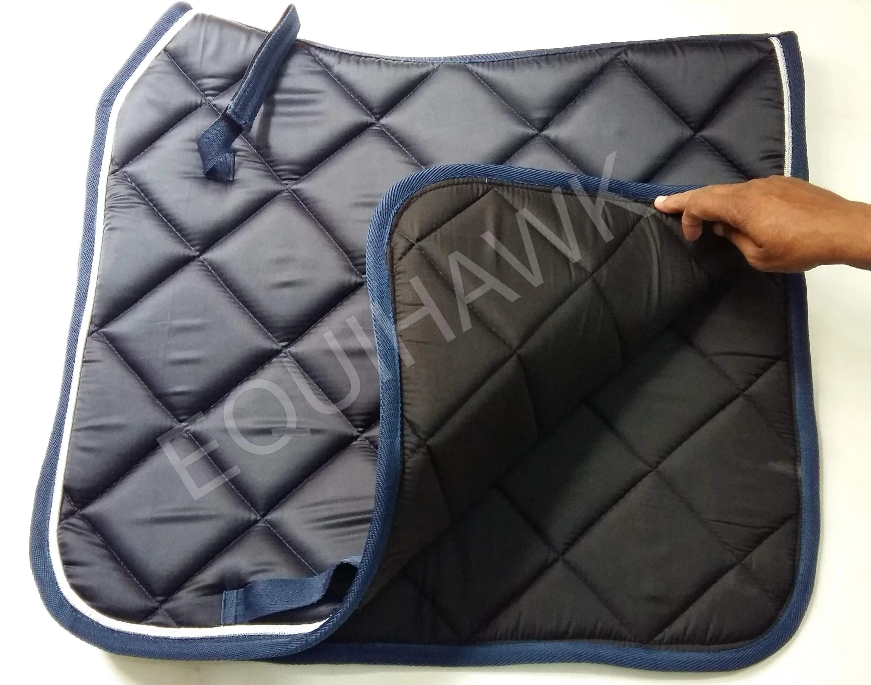 Professional Factory Horse Product Satin Fabric Saddle Pads Ready To Ship Clearance Price Brand New Saddle Pads Equestrian