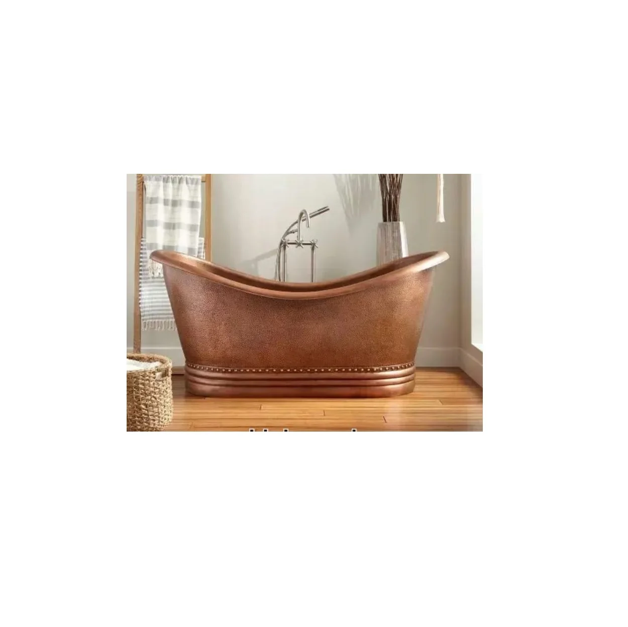 Factory Supply Vintage Style Solid Copper Bathtub for Bathroom Decoration Available at Best price from Indian Manufacturer