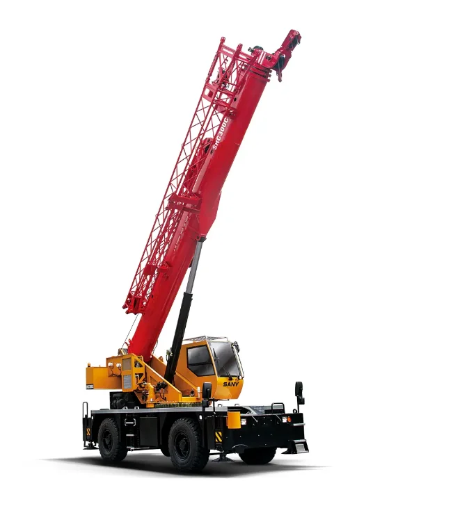 SRC1100T SANY 110 Metric Ton Rough Terrain Boom Truck Hydraulic Caminhao Grua Guindaste With Fold Mobile Tadano Pump