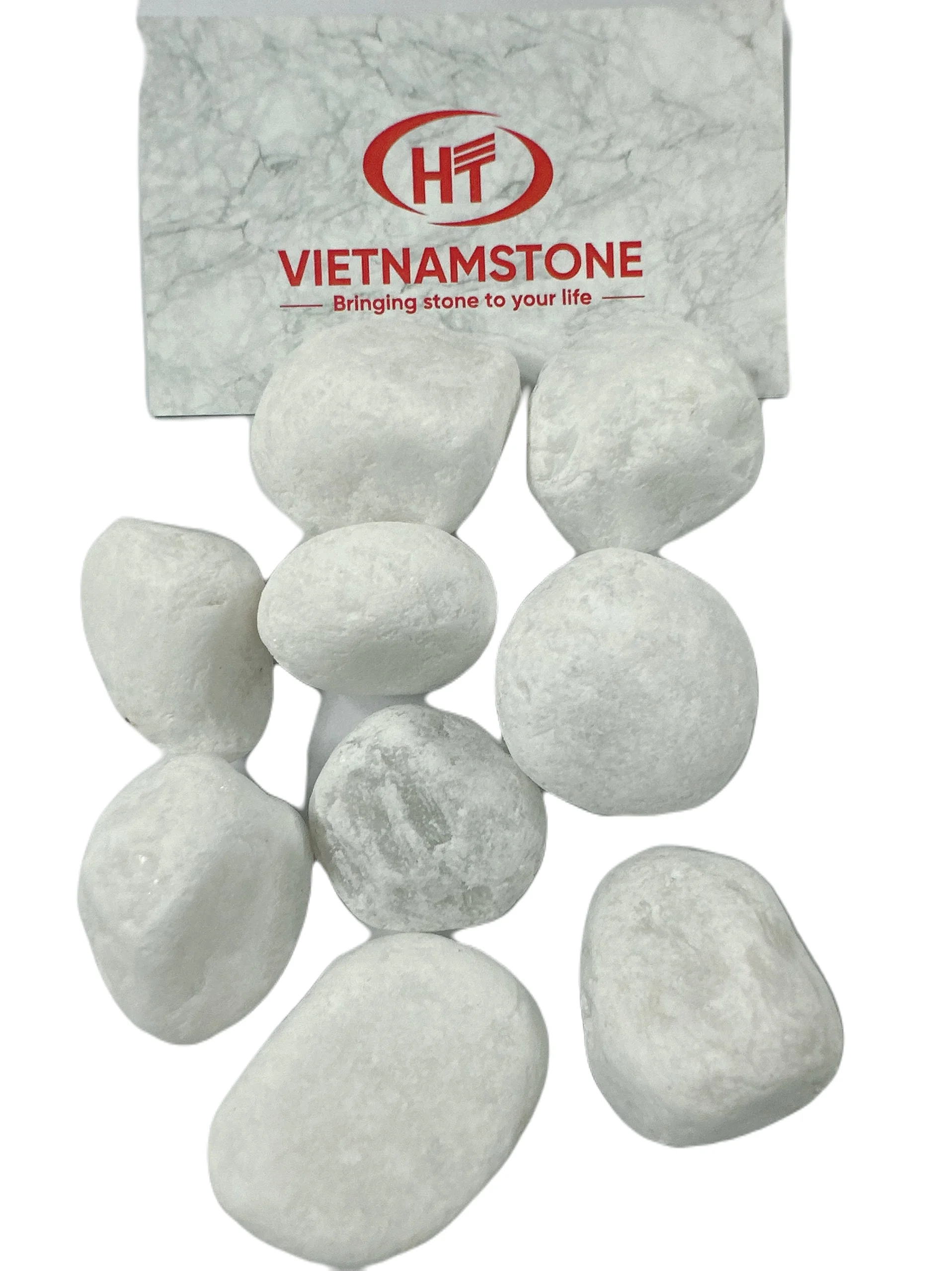 Decorative Stone Snow White Pebbles Landscaping White Rock Viet Nam Cheapest Price OEM factory