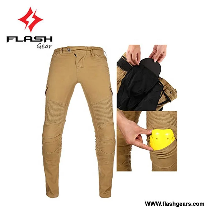 High Quality Custom Made Denim Motorcycle Pants Men Moto Jeans Protective Gear Riding Motocross Pants Touring Motorbike Trousers