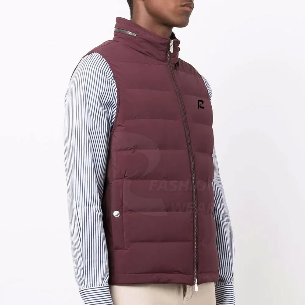 Мужской модный пуховик зимний теплый жилет со стоячим воротником дышащий ветрозащитный мягкий шерстяной тканый полиэстер нейлоновый принт с подогревом