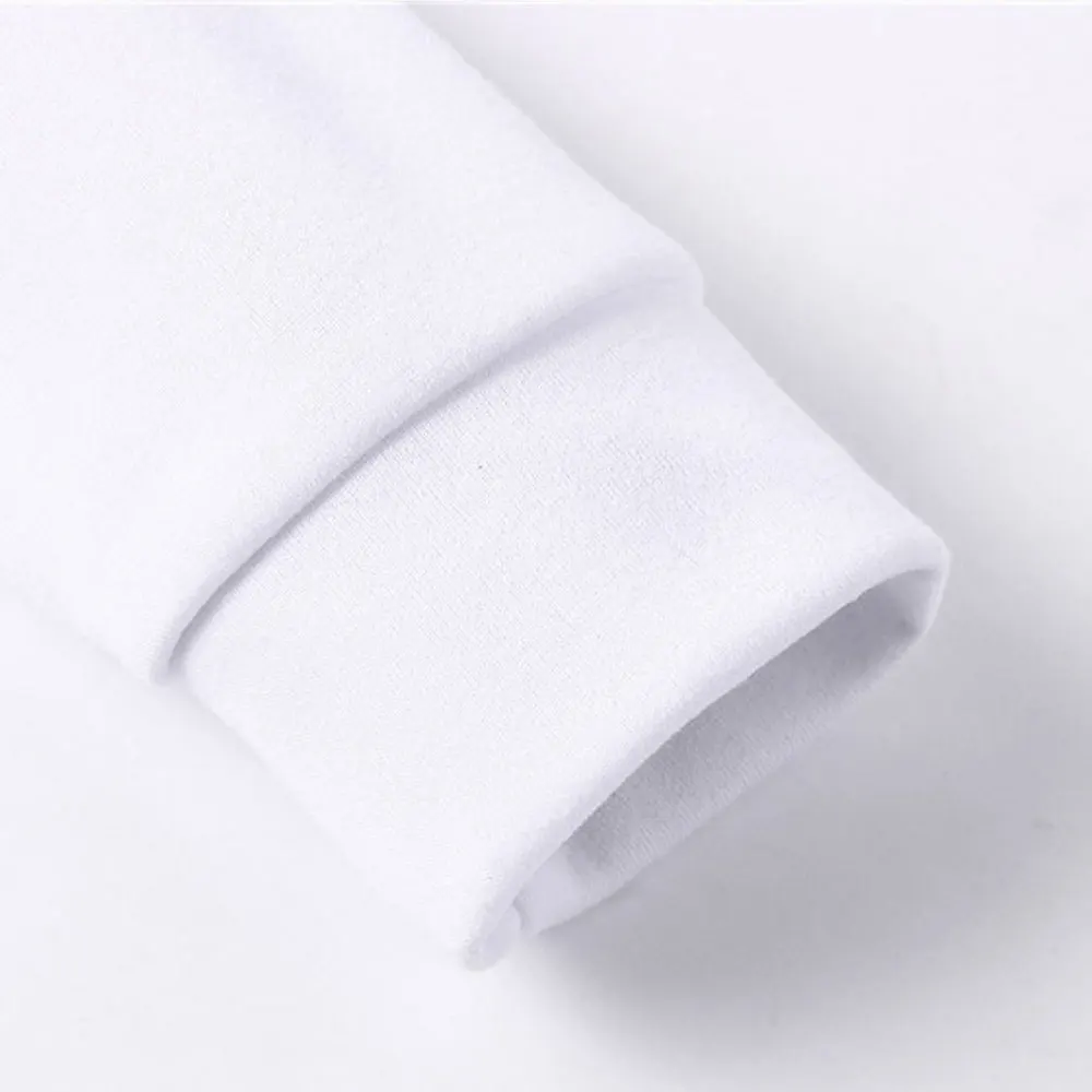 Oversized Men Winter Wear Cotton Fleece Hoodies Hip Hop Men Blank Hoodies In White Color With Front Pockets And Long Sleeves