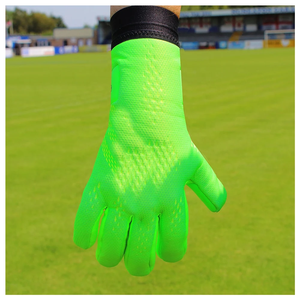 Hot sale goalkeeper gloves professional protect latex knitting Nylon football soccer goalkeeper gloves