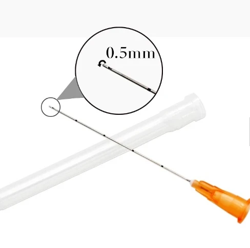 blunt tip fine micro cannula 22g Blunt Tip Needle 18G 100MM/23G 50MM/25G 50MM  for Fillers