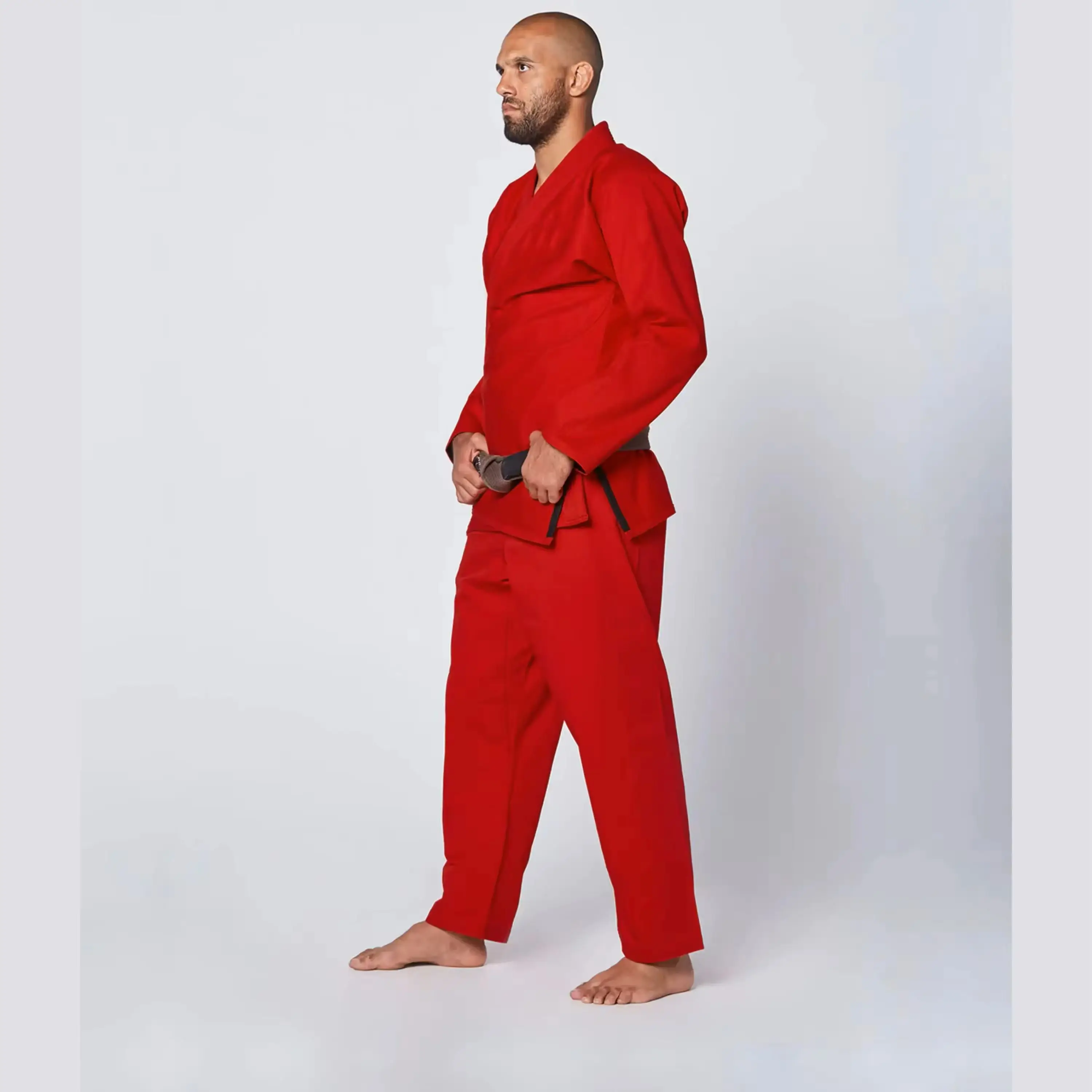 Высококачественное бразильское кимоно для джиу-джитсу (BJJ) оптовая продажа красный цвет индивидуальный дизайн Бразильская униформа тхэквондо.