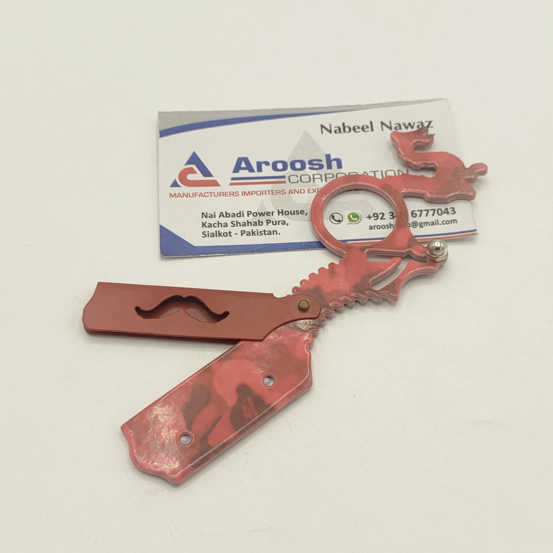 Wholesale High Quality Stainless Steel Custom Logo Professional Barber Finger Razor