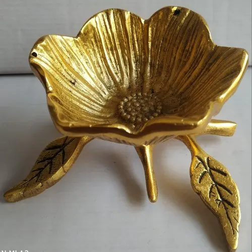 Centerpiece Dry Fruits Serving Display Bowls Aluminum Bowl With Vintage Stands Creativity Dessert Storage Bowl Wedding Tableware