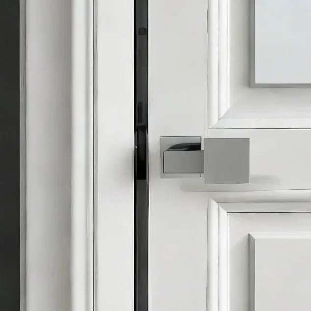 Modern Square Design Door Handles Lockset China Hardware for Bathroom Entry Dummy Bedroom Lock Adjustable Latch Up/Down Locks