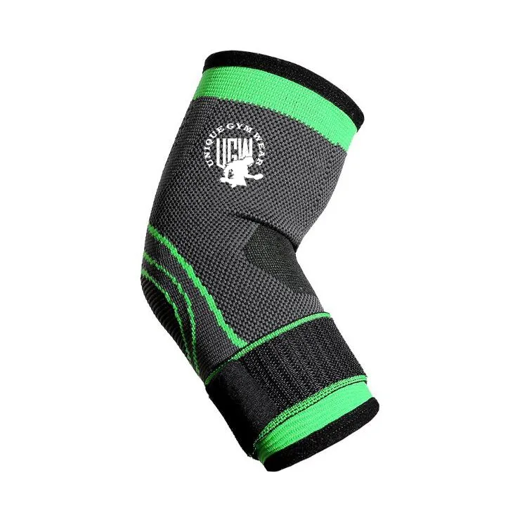 Customized Logo Adjustable Elastic Elbow Brace Neoprene Elbow Sleeve For Men