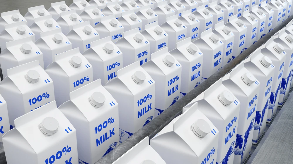 UHT Fat Milk 3% High Quality Dairy Products Milk 1000ML from Turkey Organic and Natural Box Packaging Cattle Healthy Food 1L