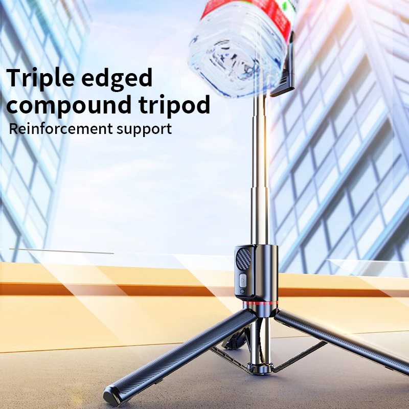 Wholesale 2024 Trend Products Wireless Blue-Tooth Travel Extension Filler Light Selfie Stick Outdoor Mobile Selfie Live Video