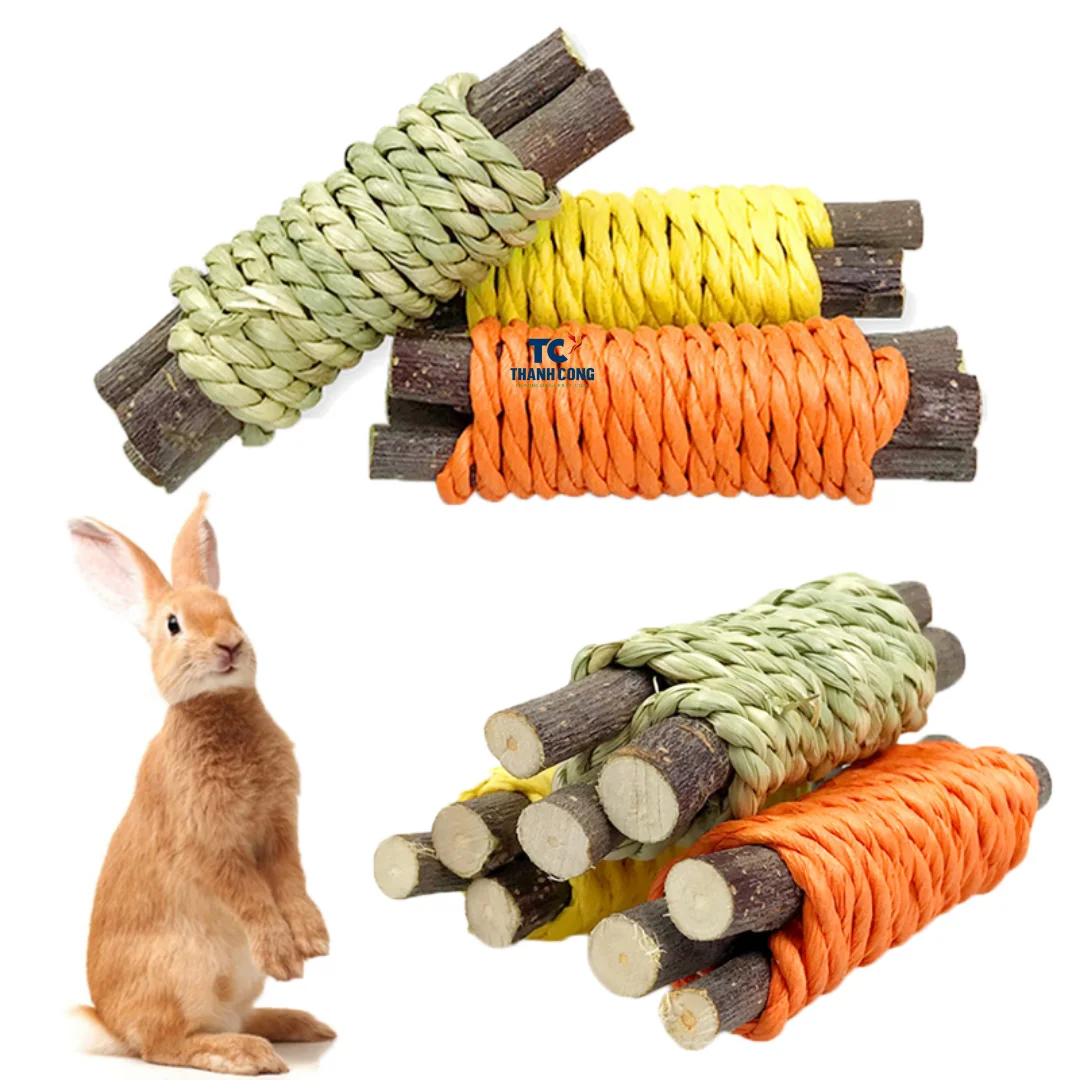 Игрушки для грызения зубов кроличьи коренные игрушки хомяков шиншиллы морские свинки деревянные закуски