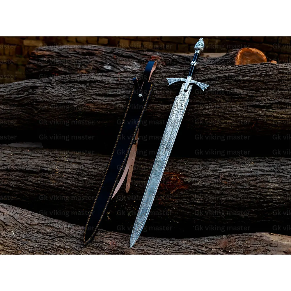 ew Arrival 2024 OEM Handcrafted Damascus steel Sword knife for Retailers & Wholesalers Handmade Damascus Steel Hunting Sword