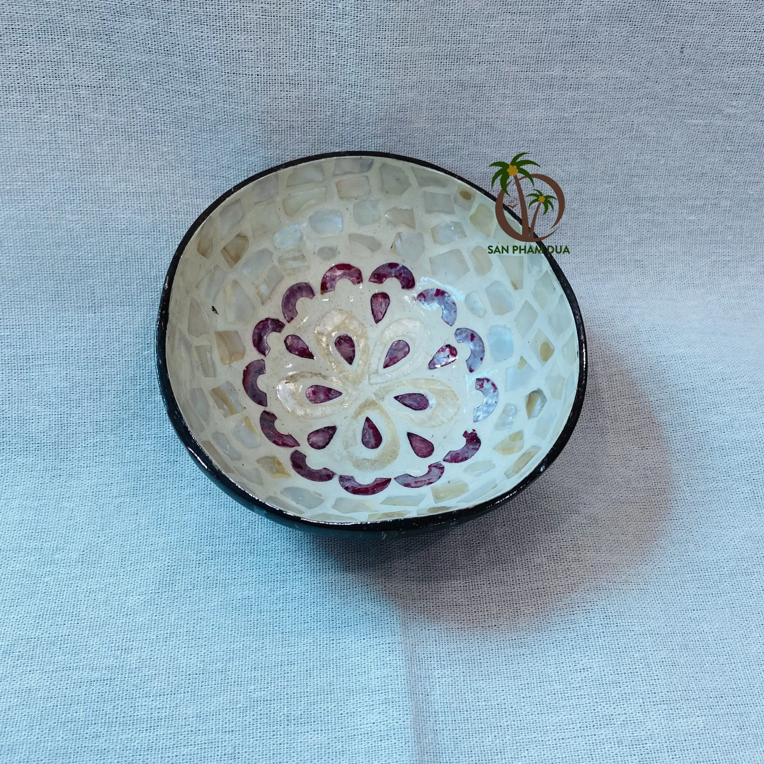 HANDICRAFT COLORED LACQUER BOWL FROM COCONUT SHELL MADE IN VIETNAM LACQUERED BOWL AT VERY CHEAP PRICE