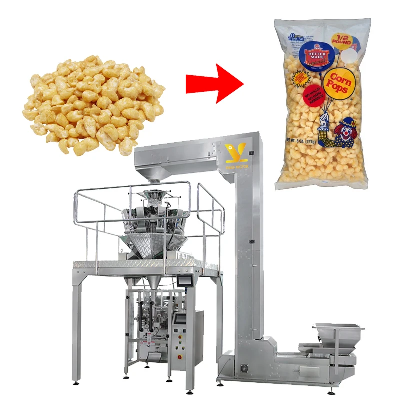 KV Automatic snacks packaging machine corn pop small Potato chips snack Food vertical packing machine for snack