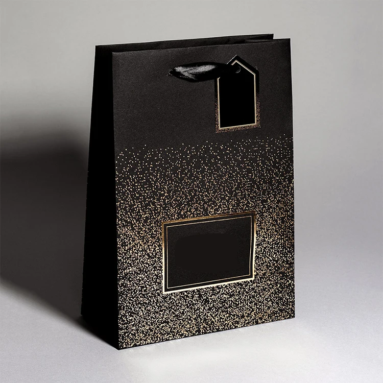 Bag Supplier Promotional Blue Jewelry Packaging Gift Bag Purple Gift Paper Bag Wiht Bow Tie