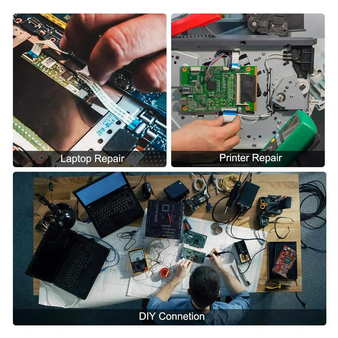 Custom Factory Manufacture Ribbon Flex 2896 30v Vw 1 Ffc Cable 1mm Awm 20624 80c 60v Vw-1