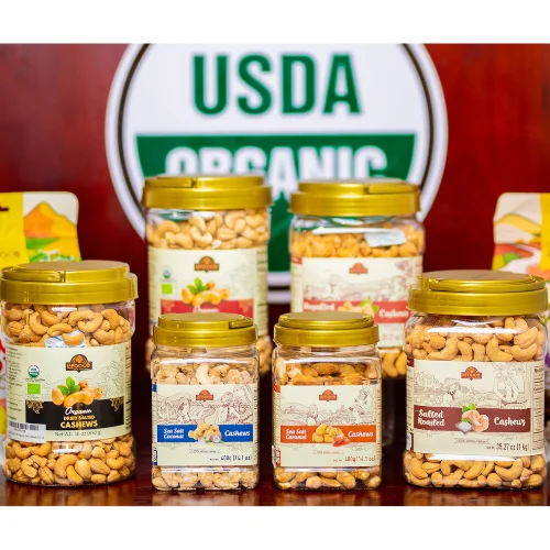 Best Taste Cashew Sea Salt Free Sample Available Flavorful Snack Delicious Package 400g Plastic Jar Vietnam Supplier Cheap Price